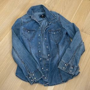 Denim button down shirt